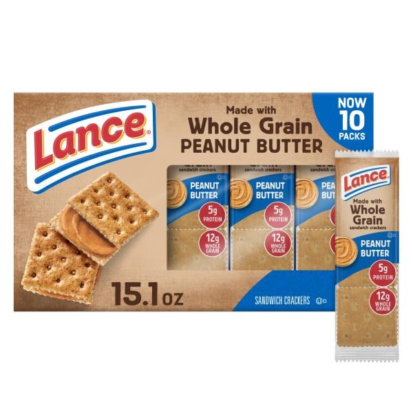 Lance® Baked with Whole Grain Peanut Butter Sandwich Crackers Publix