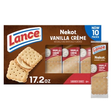 Lance® Nekot Nekot Vanilla Flavored Creme Sandwich Cookies