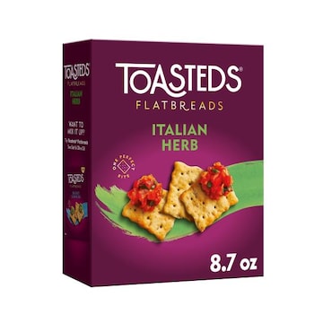 Toasteds Flatbreads Crackers Italian Herb, Party Snacks