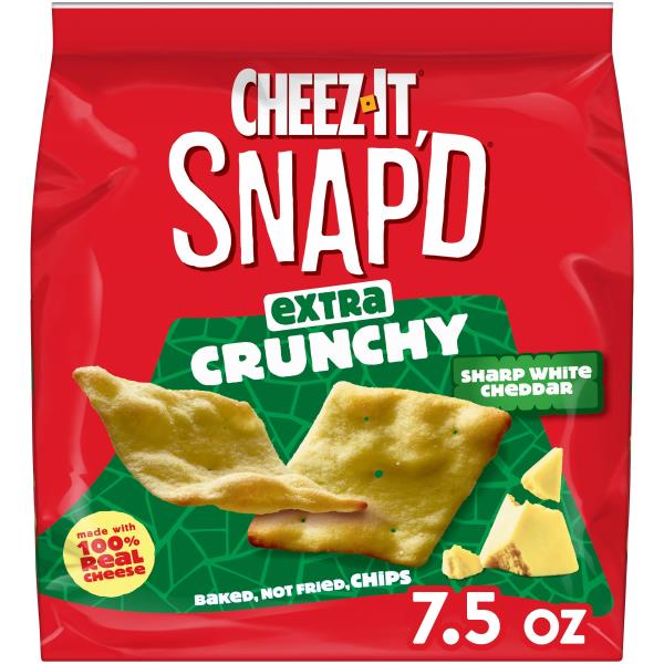 Cheez-It Snap'd Baked Snacks, Sharp White Cheddar | Publix Super
