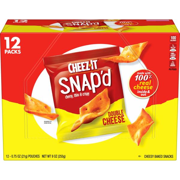 Cheez-It Cheese Cracker Chips Double Cheese, Thin Crisps | Publix