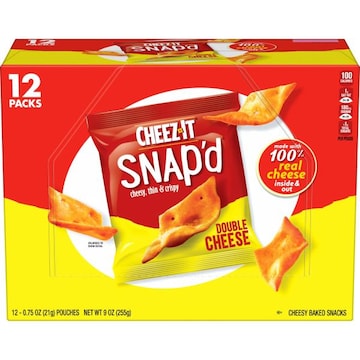 Cheez-It Cheese Cracker Chips Double Cheese, Thin Crisps