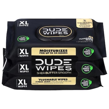 Dude Wipes Shea Butter Smooth Extra Large Flushable Wipes