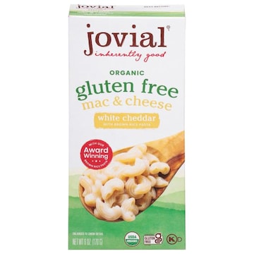 Jovial Mac & Cheese, Gluten Free, White Cheddar