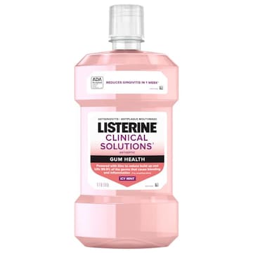 Listerine Clinical Solutions Mouthwash, Antiseptic, Gum Health, Icy Mint