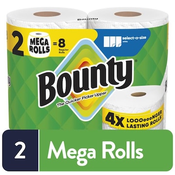 Bounty Paper Towels Select-A-Size, 2 Count