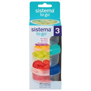 Sistema To Go Containers, Mini Bites, 4.39 Ounce