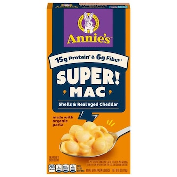 Annie's Super! Mac Shells & Real Aged Cheddar Wheat & Pea Pasta & Cheese