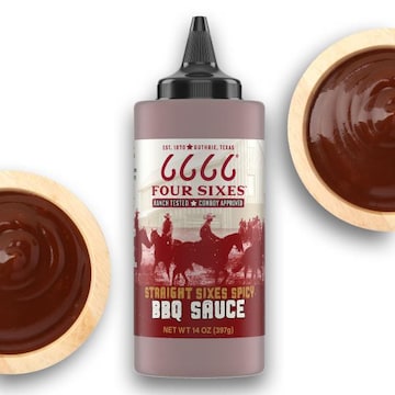 Four Sixes BBQ Sauce, Straight Sixes Spicy