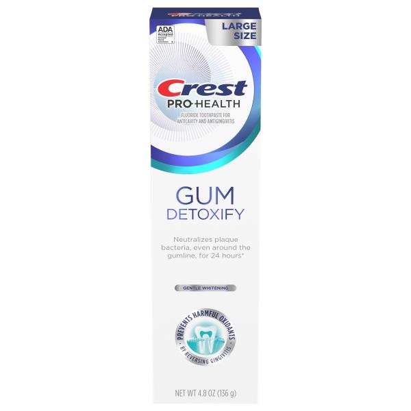 Crest Pro-Health Toothpaste, Gum Detoxify, Gentle Whitening, Large Size ...