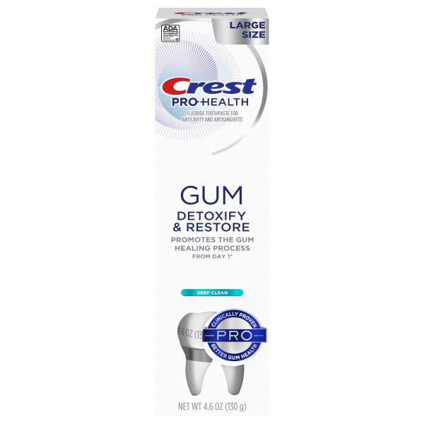 Crest Pro-Health Toothpaste, Fluoride, Gum Detoxify & Restore, Deep ...