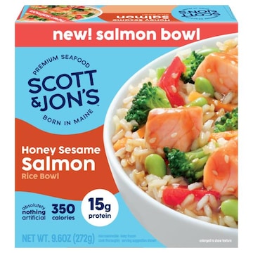 Scott & Jon's Honey Sesame Salmon Rice Bowl 9.6 oz Frozen Meal