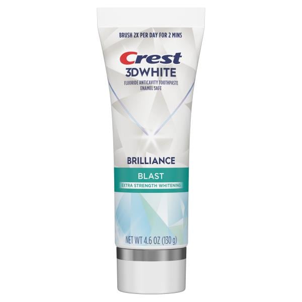 Crest 3DWHITE Brilliance Blast Teeth Whitening Toothpaste, 4.6 oz