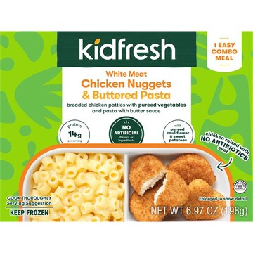Kidfresh White Meat Chicken Nuggets & Buttered Pasta