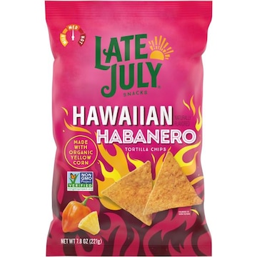 LATE JULY® Snacks Hawaiian Habanero Flavored Corn Tortilla Chips