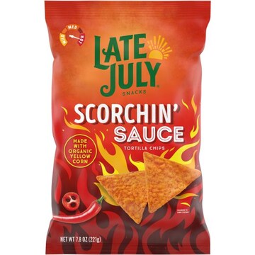 LATE JULY® Snacks Scorchin' Sauce Corn Tortilla Chips