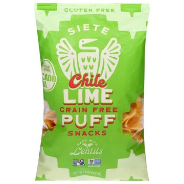 Siete Gluten Free Grain Free Chile Lime Puff Snacks
