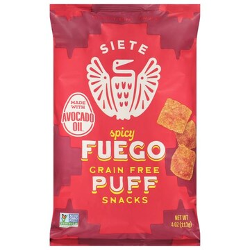 Siete Puff Snacks, Grain Free, Spicy