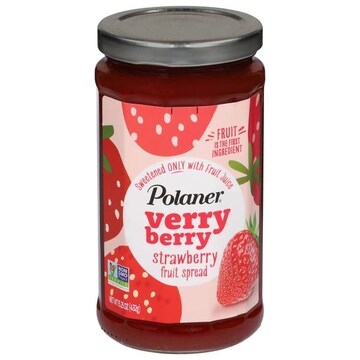Polaner Verry Berry Strawberry Fruit Spread, Gluten-Free
