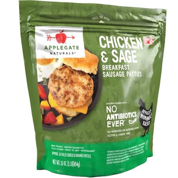Applegate Naturals Chicken & Sage Breakfast Sausage Patties (Frozen)