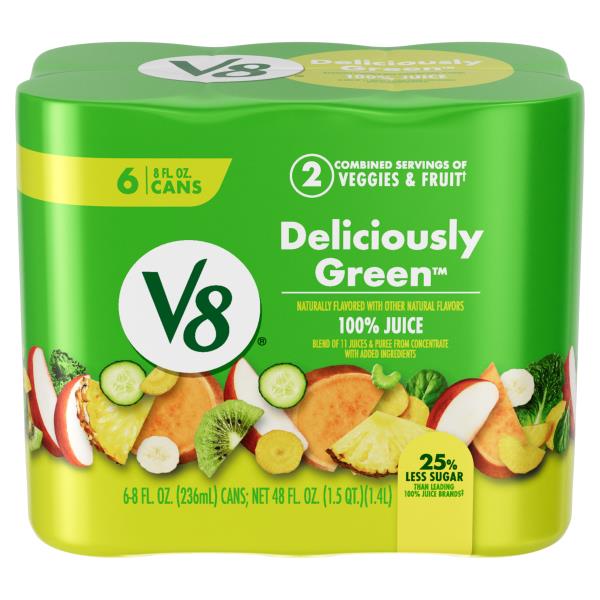 V8® Deliciously Green 100% Fruit and Vegetable Juice | Publix Super Markets