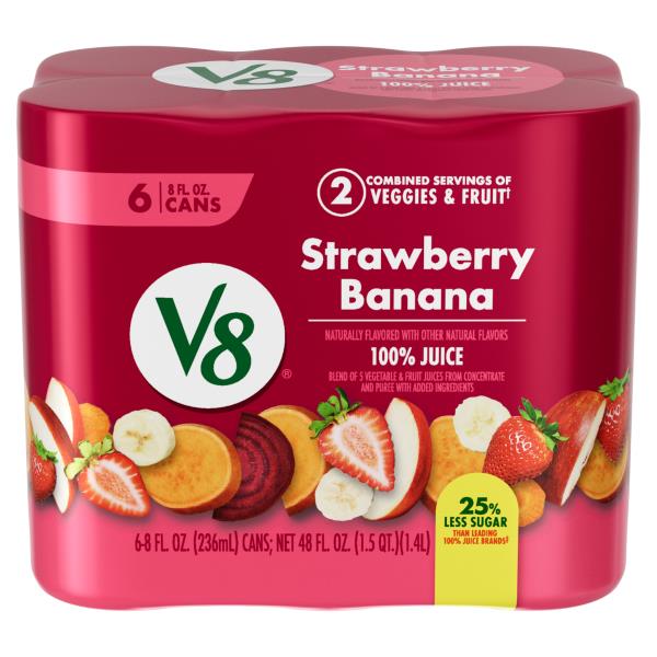 V8® Strawberry Banana 100 Fruit and Vegetable Juice Publix Super Markets