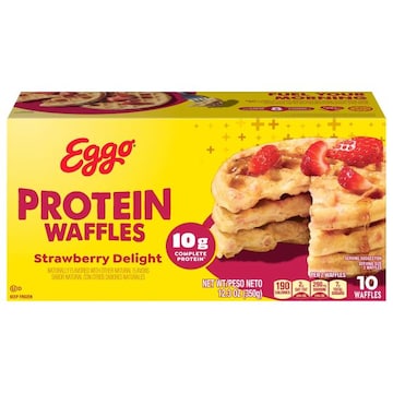 Eggo Protein Frozen Waffles Strawberry Delight, Frozen Breakfast