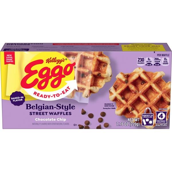 Eggo Frozen BelgianStyle Street Waffles, Chocolate Chip Publix Super