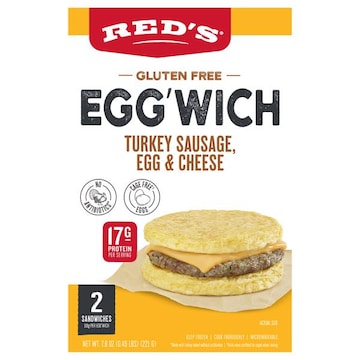 Red's Egg'wich, Gluten Free, Turkey Sausage, Egg & Cheese