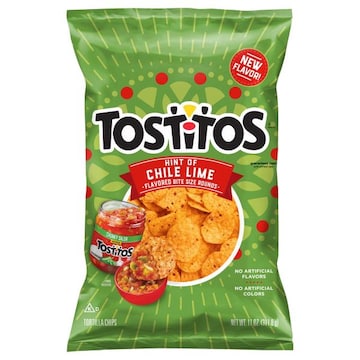 Tostitos Hint of Chile Lime Flavored Bite Size Rounds Tortilla Chips