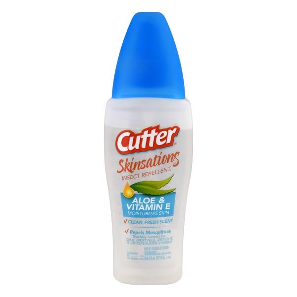 Cutter Skinsations Insect Repellent, Clean, Fresh Scent, Aloe & Vitamin