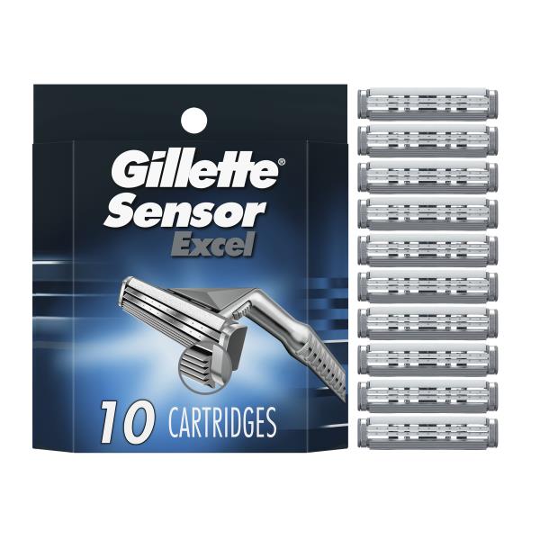 Gillette Sensor Excel Men's Razor Blade Refills, 10 Ct Publix Super