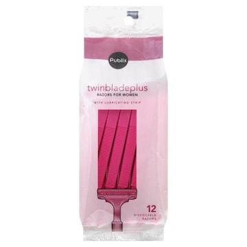 Publix Razor, Disposable, Twin Blade Plus, for Women