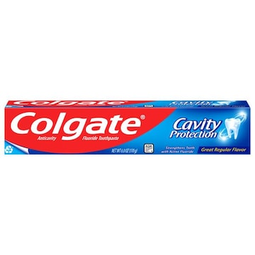 Colgate Cavity Protection Toothpaste with Fluoride, Great Regular Flavor