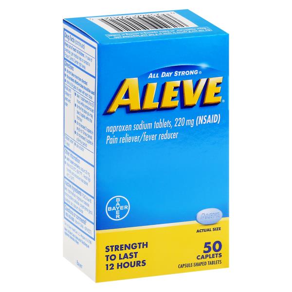 Aleve All Day Strong Pain Relieverfever Reducer 220 Mg Caplets