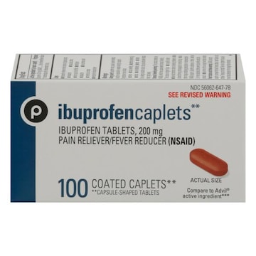Publix Ibuprofen, 200 mg, Coated Caplets
