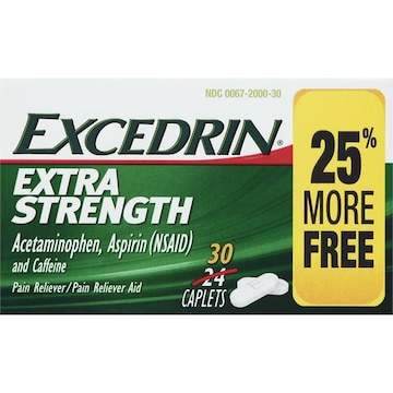 Excedrin Pain Reliever/Pain Reliever Aid, Extra Strength, Caplets