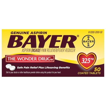 Bayer Aspirin, 325 mg, Coated Tablets