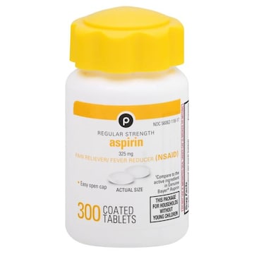 Publix Aspirin, Regular Strength, 325 mg, Tablets