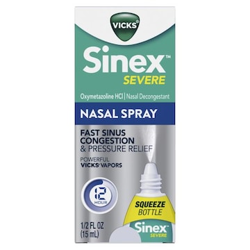 Vicks Sinex SEVERE Nasal Spray, Decongestant Medicine, 0.5 fl oz