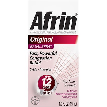 Afrin Nasal Spray, Maximum Strength, Original