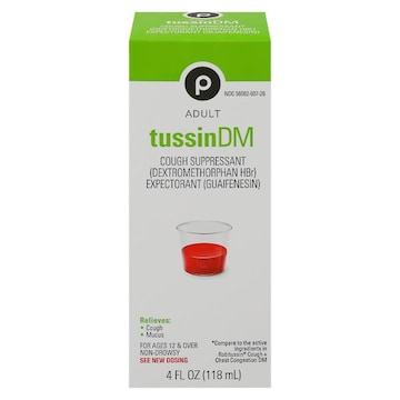 Publix Tussin DM, Non-Drowsy, Adult
