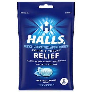 Halls Relief Cough & Throat Relief, Mentho-Lyptus Flavor