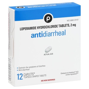 Publix Antidiarrheal, 2 mg, Caplets