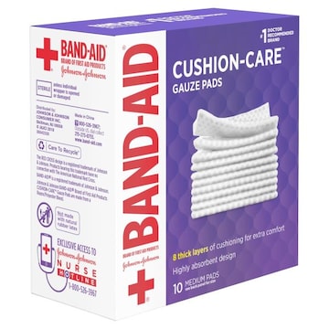 Band-Aid Gauze Pads, Medium