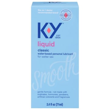 K-Y Personal Lubricant, Water-Based, Smooth, Classic, Liquid