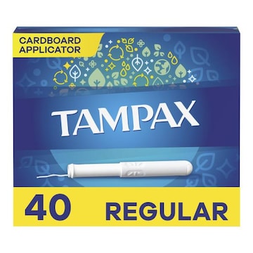 Tampax Tampons, Cardboard Applicator, Regular Absorbency, Unscented