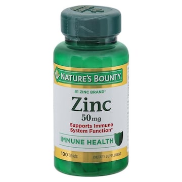 Nature's Bounty Zinc, Immune Health, 50 mg, Tablets
