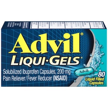 Advil Liqui-Gels Pain Reliever and Fever Reducer, Ibuprofen 200mg for Pain Relief