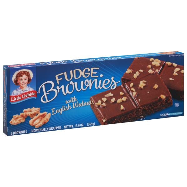 Little Debbie Brownies with English Walnuts, Fudge Publix Super Markets